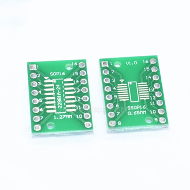 10 шт. TSSOP16 SSOP16 SOP16 к DIP16 плата для переноса DIP Pin шаг адаптер PCB | Обустройство дома
