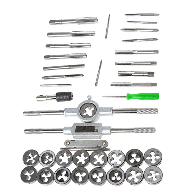 40pc Metric Tap & Die Set + Case Screw Extractor Remover Kit Thread Cleaner Tool
40pc Metric Tap & Die Set + Case Screw Extractor Remover Kit Thread Cleaner Tool