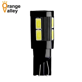 100Pcs Car LED light T10 6 SMD 10 LED 5630 168 194 W5W Clearance Lights Marker Lamps Reading Lighting DC 12V
100Pcs Car LED light T10 6 SMD 10 LED 5630 168 194 W5W Clearance Lights Marker Lamps Reading Lighting DC 12V