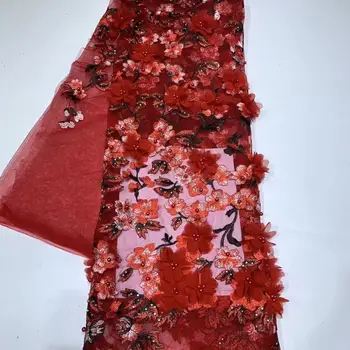 RED 3D Beads Lace Fabric 2020 High Quality Mesh Embroidery Applique 3D Flower Tulle Nigerian Lace Fabrics For Bridal YYZ78883
RED 3D Beads Lace Fabric 2020 High Quality Mesh Embroidery Applique 3D Flower Tulle Nigerian Lace Fabrics For Bridal YYZ78883