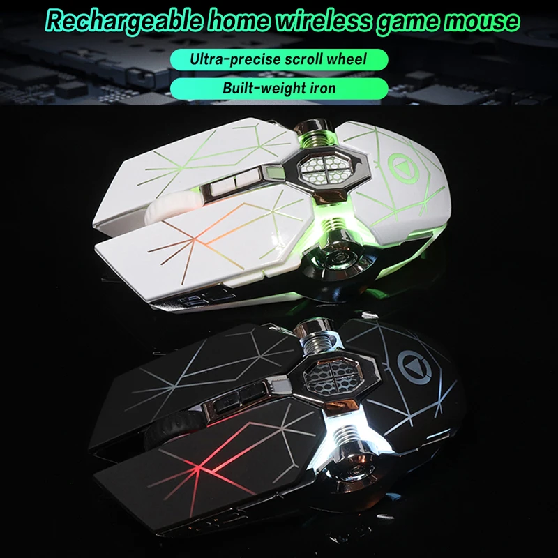 2.4GHz Wireless 7 Colors LED Backlit Gaming Mouse Portable USB Rechargeable 7 Buttons 1600DPI Adjustable Mice For Desktop PC
2.4GHz Wireless 7 Colors LED Backlit Gaming Mouse Portable USB Rechargeable 7 Buttons 1600DPI Adjustable Mice For Desktop PC