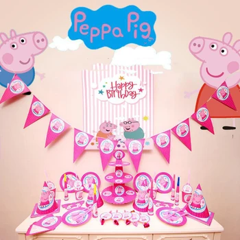 Peppa Pig Birthday Party Sets Anime Figure Party Holiday Cup Plate Spoon Cake Stand Activity Event Kids Birthday Gifts
Peppa Pig Birthday Party Sets Anime Figure Party Holiday Cup Plate Spoon Cake Stand Activity Event Kids Birthday Gifts
