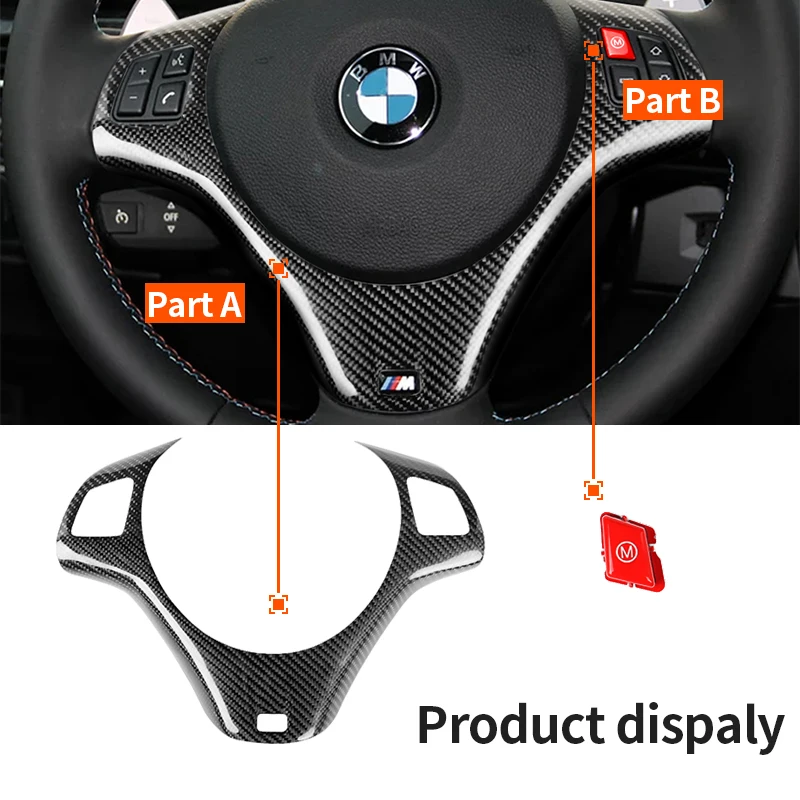 LHD Carbon Fiber Style Car Interior Steering Wheel Decoration Cover Trim Mouldings For BMW 3 Series E90 E92 E93 2005-2012
LHD Carbon Fiber Style Car Interior Steering Wheel Decoration Cover Trim Mouldings For BMW 3 Series E90 E92 E93 2005-2012