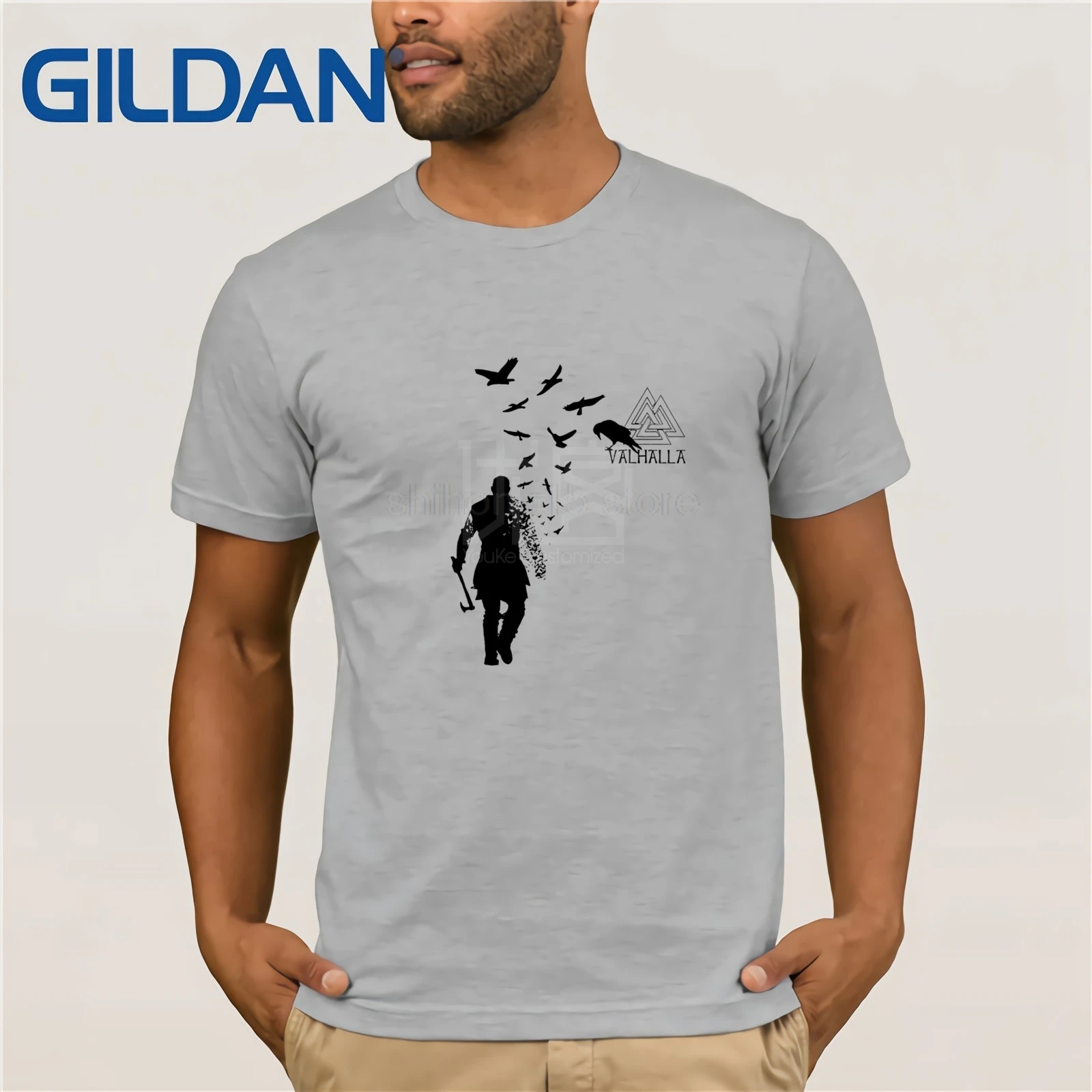 Vikings Axe Ragnar Lothbrok Flock Of Ravens Valhalla Symbol T-Shirt 2019 Hot Sale Super Fashion Summer Casual Man Tee Shirts
Vikings Axe Ragnar Lothbrok Flock Of Ravens Valhalla Symbol T-Shirt 2019 Hot Sale Super Fashion Summer Casual Man Tee Shirts