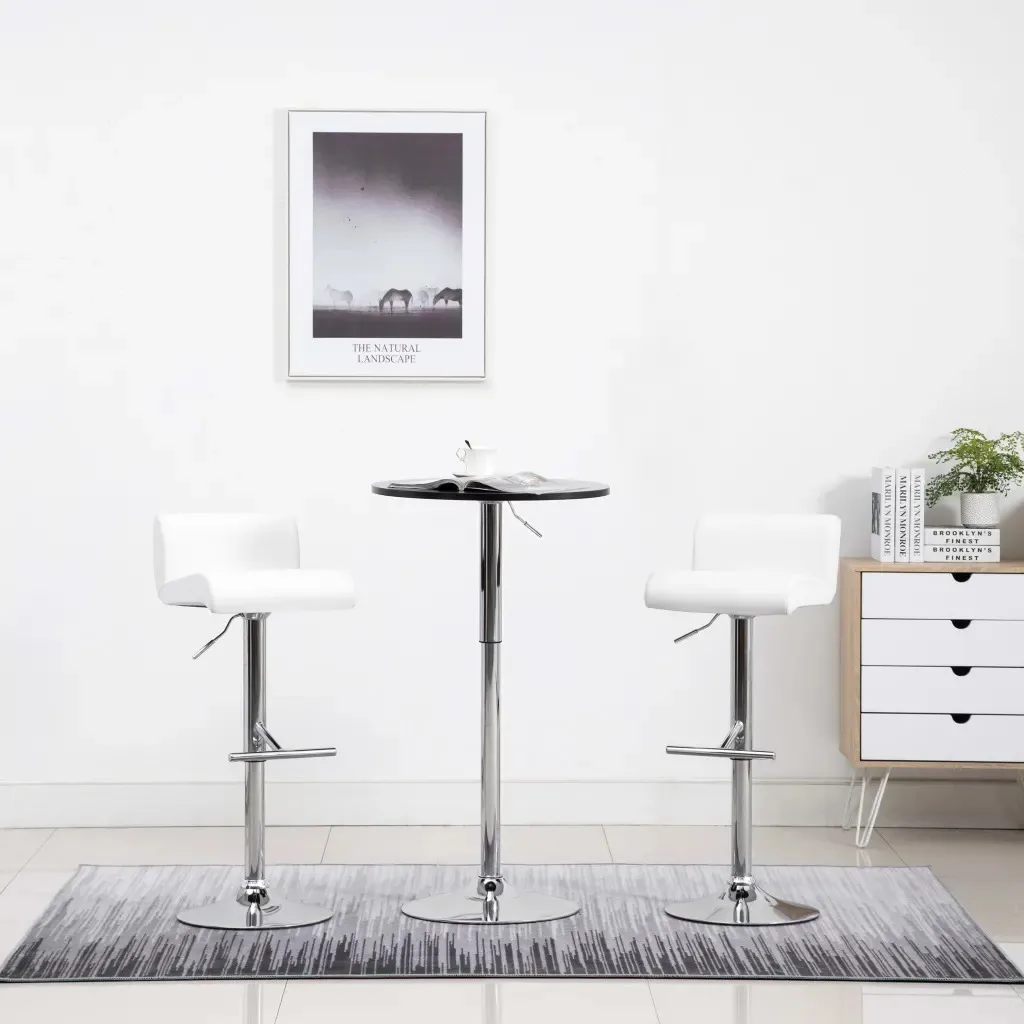 vidaXL 2 pcs Bar chair Adjustable Height White Leatherette White Bar Furniture Steel Frame + Leather Covering
vidaXL 2 pcs Bar chair Adjustable Height White Leatherette White Bar Furniture Steel Frame + Leather Covering