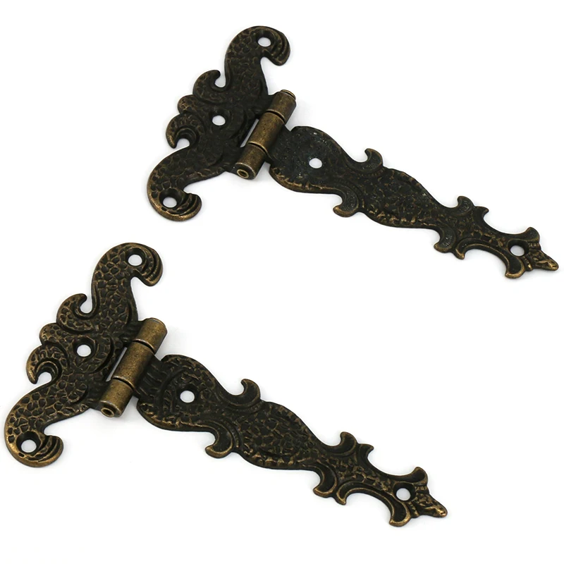 2pcs Retro Decorative T-Strap Hinges Antique Gate Door Cabinet Cupboard Jellery Box Zinc Alloy Hinges with Screws
2pcs Retro Decorative T-Strap Hinges Antique Gate Door Cabinet Cupboard Jellery Box Zinc Alloy Hinges with Screws