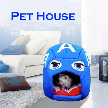Marvel Dog Bed Pet Sleeping House Captain America Nest Winter Warm Kennel Dog Cat Yurt Cat Puppy Cushion Mat Cat Supplies D30
Marvel Dog Bed Pet Sleeping House Captain America Nest Winter Warm Kennel Dog Cat Yurt Cat Puppy Cushion Mat Cat Supplies D30