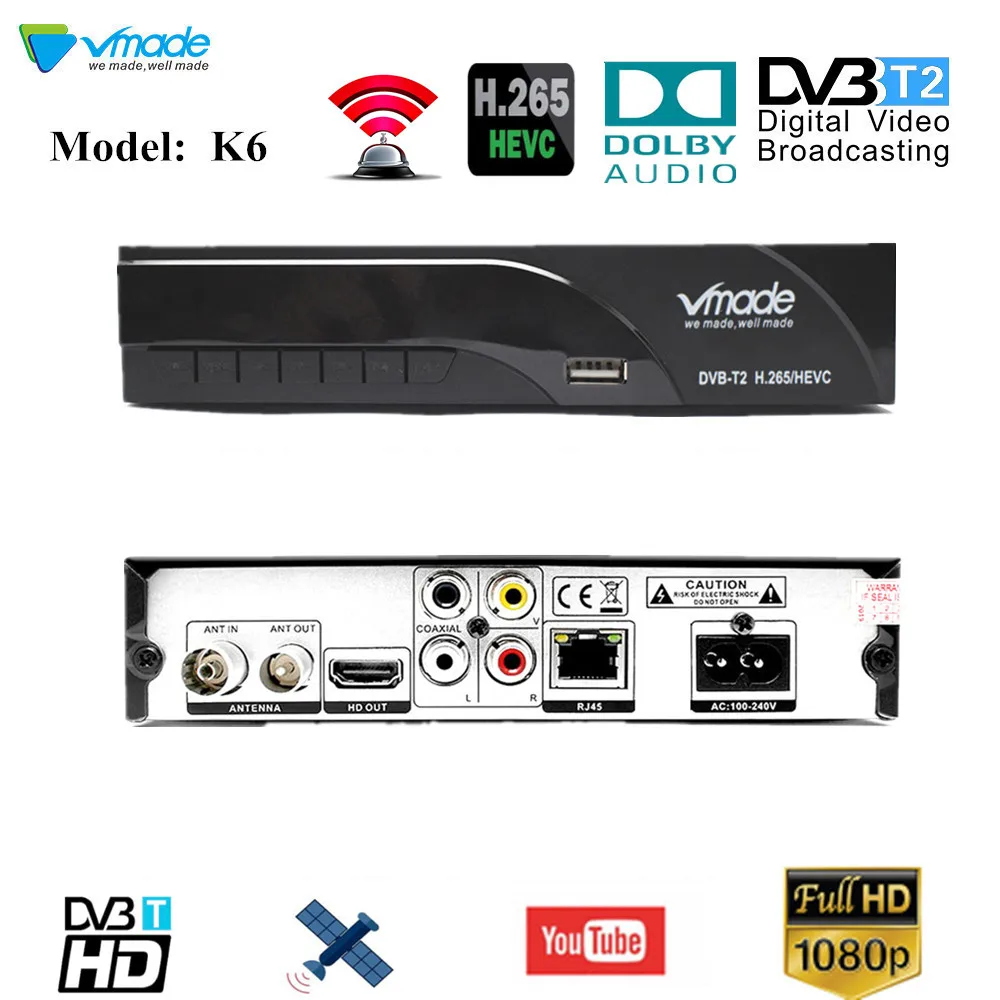 Signal Receiver of TV Fully for DVB-T Digital Terrestrial DVB T2 H.264 DVB T2 Timer no Supports for Dolby AC3 PVR drop shipping
Signal Receiver of TV Fully for DVB-T Digital Terrestrial DVB T2 H.264 DVB T2 Timer no Supports for Dolby AC3 PVR drop shipping