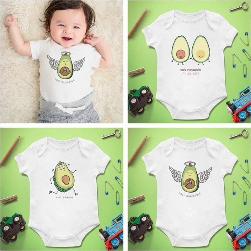 Soft Newborn Baby Rompers Avocado Printing Cartoon Short Sleeve Infant Girl Onesies Summer Kids Clothes Roupa De Bebes Pajamas
Soft Newborn Baby Rompers Avocado Printing Cartoon Short Sleeve Infant Girl Onesies Summer Kids Clothes Roupa De Bebes Pajamas
