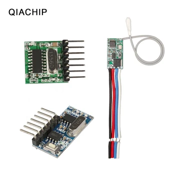 QIACHIP 433Mhz Superheterodyne RF Transmitter and Receiver Module Remote controls switch For Arduino Wireless module Diy Kits
QIACHIP 433Mhz Superheterodyne RF Transmitter and Receiver Module Remote controls switch For Arduino Wireless module Diy Kits
