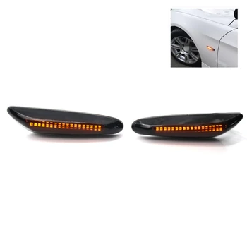 2PCS Transparent /Smoke Lens Dynamic Flowing LED Turn Signal Side Marker Light Blinker Lamp for E90 E91 E92 E93 E46 E60 X3 X1
2PCS Transparent /Smoke Lens Dynamic Flowing LED Turn Signal Side Marker Light Blinker Lamp for E90 E91 E92 E93 E46 E60 X3 X1