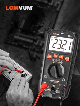 LOMVUM NCV Digital Multimeter With Multimeter Probes DM616 6000 Counts Auto Ranging AC/DC Voltage Meter Tester Back light
LOMVUM NCV Digital Multimeter With Multimeter Probes DM616 6000 Counts Auto Ranging AC/DC Voltage Meter Tester Back light