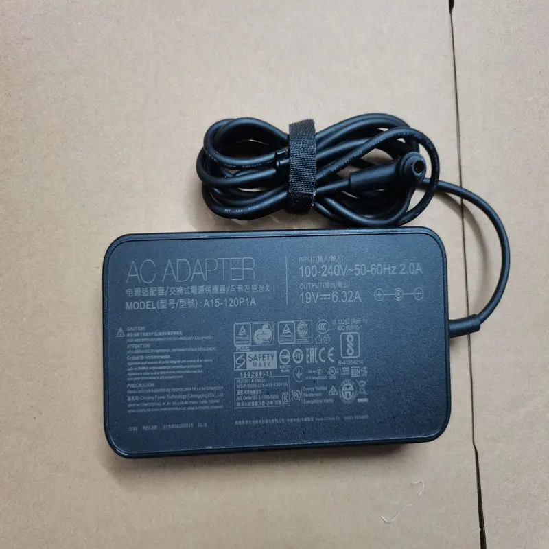 OEM 120W 19V 6.32A 6.0mm*3.7mm A15-120P1A AC Adapter For ASUS TUF FX505DD-DR5N6 Original Puryuan Slim Charger
OEM 120W 19V 6.32A 6.0mm*3.7mm A15-120P1A AC Adapter For ASUS TUF FX505DD-DR5N6 Original Puryuan Slim Charger