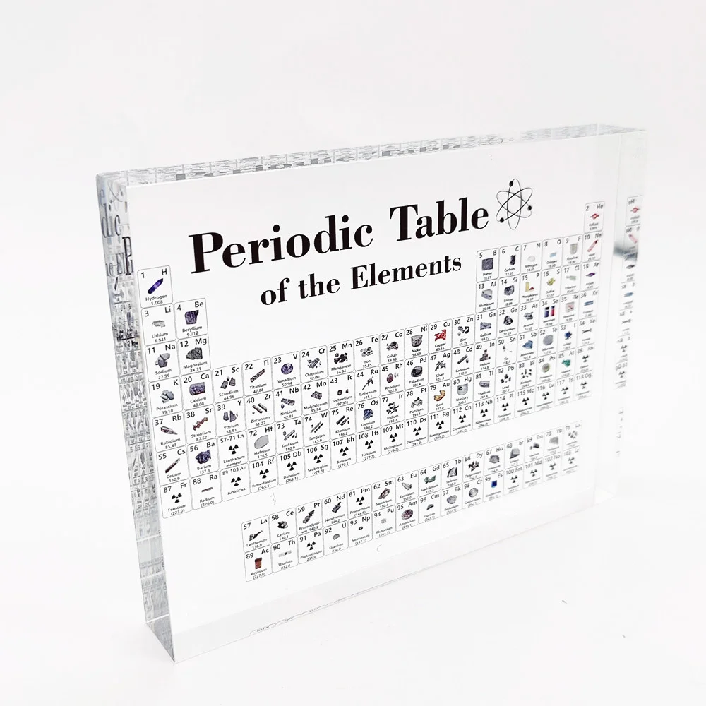 Периодическая таблица химических элементов, совершенно новый орнамент в натуральную величину, акриловый кристалл, прозрачный в натуральную величину, учитель, собирает креативный
Периодическая таблица химических элементов, совершенно новый орнамент в натуральную величину, акриловый кристалл, прозрачный в натуральную величину, учитель, собирает креативный