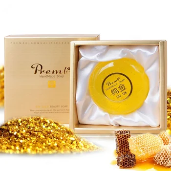 24K Gold Leaf Soap Gift Box Oil-control Moisturizing Anti-mites Anti-acne Multi-effect Handmade Cleansing Soap Q1 
24K Gold Leaf Soap Gift Box Oil-control Moisturizing Anti-mites Anti-acne Multi-effect Handmade Cleansing Soap Q1