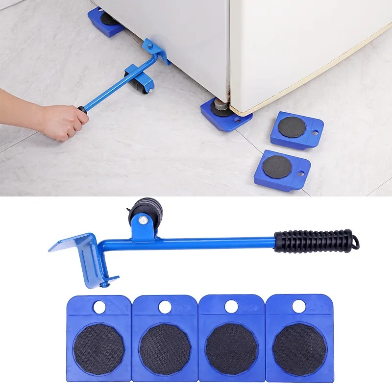 Hand Tool Set 5pcs/set Furniture Moving Transport Set 4 Mover Roller+1 Wheel Bar Furniture Transport Lifter Household
Hand Tool Set 5pcs/set Furniture Moving Transport Set 4 Mover Roller+1 Wheel Bar Furniture Transport Lifter Household