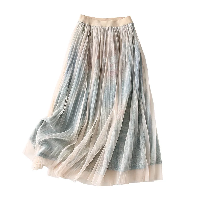 One's 2019 New Style Fashion WOMEN'S Dress Double Layer Transparent Gauze Pleated Skirt Xian Qi Mesh Dress Entity
One's 2019 New Style Fashion WOMEN'S Dress Double Layer Transparent Gauze Pleated Skirt Xian Qi Mesh Dress Entity