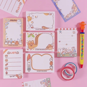 100Sheets/Lot Kawaii Korean INS Squirrel Toast Memo Pad N Times Sticky Notes Portable Notepad School Office Supply
100Sheets/Lot Kawaii Korean INS Squirrel Toast Memo Pad N Times Sticky Notes Portable Notepad School Office Supply