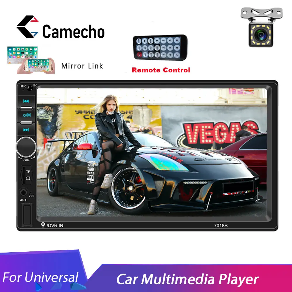Camecho 2din Car Radios 7" Car Multimedia Player HD TF AUX Bluetooth ISO Android Mirrorlike Autoradio for Universal Car Stereo
Camecho 2din Car Radios 7" Car Multimedia Player HD TF AUX Bluetooth ISO Android Mirrorlike Autoradio for Universal Car Stereo