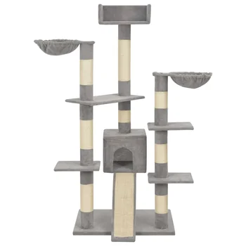 Cat Tree with Sisal Scratching Posts Grey 183 cm XXL Cats' Play Center Cat Gym Easy to Maintain and to Assemble for Multi-Cats
Cat Tree with Sisal Scratching Posts Grey 183 cm XXL Cats' Play Center Cat Gym Easy to Maintain and to Assemble for Multi-Cats