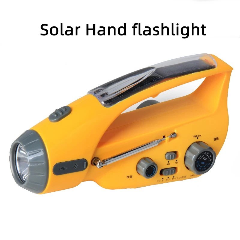 Hand Crank Radio Solar Flashlight Radio Outdoor Emergency Flash Alert AM/FM Multifunction Radio Support USB Charging
Hand Crank Radio Solar Flashlight Radio Outdoor Emergency Flash Alert AM/FM Multifunction Radio Support USB Charging