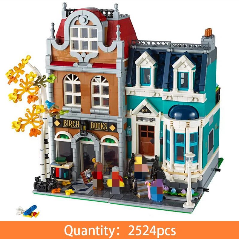 10201 city street view European style Bookshop library building blocks bricks educational toys for children
10201 city street view European style Bookshop library building blocks bricks educational toys for children