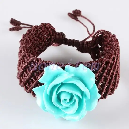 Artificial Coral Rose Shaped Braided Bracelet Boho Jewelry Handmade Jewelry For Women
Artificial Coral Rose Shaped Braided Bracelet Boho Jewelry Handmade Jewelry For Women