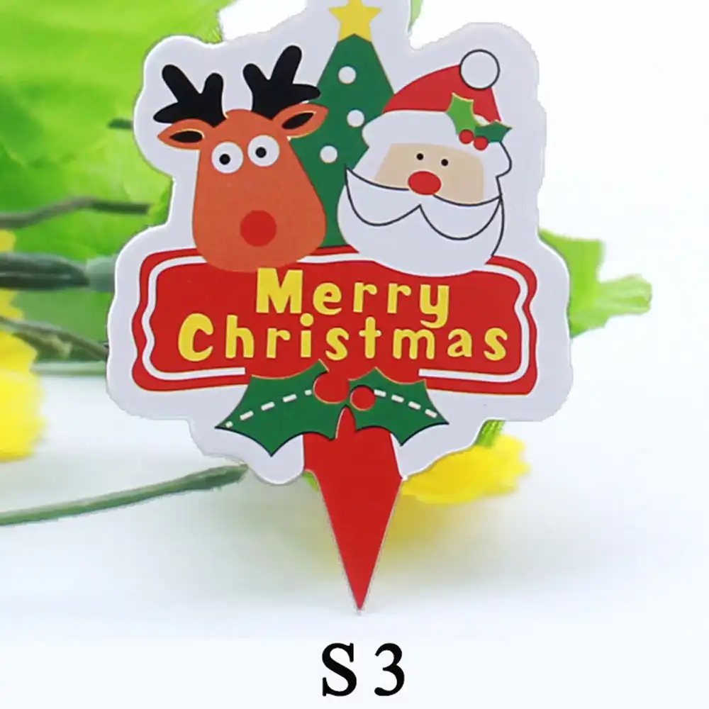 decor flag birthday cake gift home children kids santa claus elk