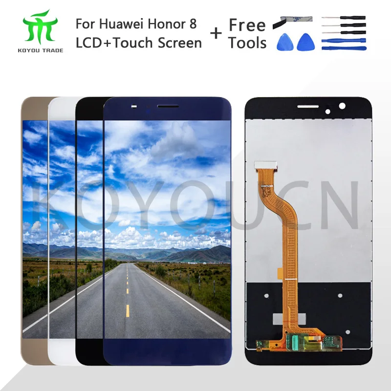 5.2" For 720*1440 Huawei Honor 8 LCD Display+Touch Screen LCD Digitizer Glass Panel Replacement Repair Parts+Free Tools
5.2" For 720*1440 Huawei Honor 8 LCD Display+Touch Screen LCD Digitizer Glass Panel Replacement Repair Parts+Free Tools