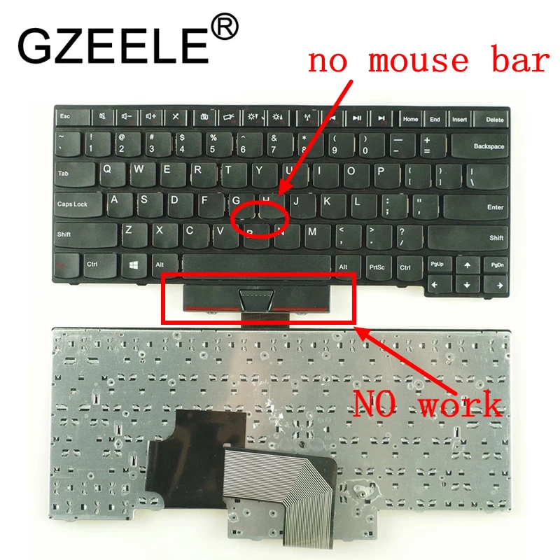 GZEELE Новая Клавиатура США для IBM Lenovo ThinkPad Edge E430 E435 E330 E430C E430S E445 E335 S430 T430U английская