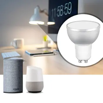 WiFi Smart LED Light Round Bulb Changing Dimmable Multi-color GU10 Voice Control No Hub Required Lighting Accessories
WiFi Smart LED Light Round Bulb Changing Dimmable Multi-color GU10 Voice Control No Hub Required Lighting Accessories