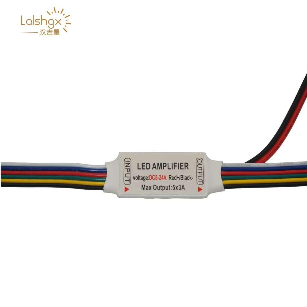 DC 5V 12V 24V 6pin Mini RGB CCT Led Strip Amplifier LED Signal Repeater 5CH x 3A 15A For RGB+CCT LED Strip Light Tape Ribbon
DC 5V 12V 24V 6pin Mini RGB CCT Led Strip Amplifier LED Signal Repeater 5CH x 3A 15A For RGB+CCT LED Strip Light Tape Ribbon
