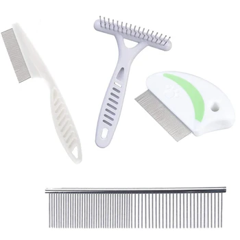 Stain Remover Comb Pet Grooming Comb Insole Rake Flea Dog Cat Comb to Effectively Clean Mucus (4 Pack)
Stain Remover Comb Pet Grooming Comb Insole Rake Flea Dog Cat Comb to Effectively Clean Mucus (4 Pack)