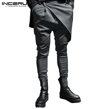 Fashion Punk Style Men Pants Button Streetwear 2020 Joggers Solid Casual Irregular Trousers Men Harem Pants INCERUN Plus Size
Fashion Punk Style Men Pants Button Streetwear 2020 Joggers Solid Casual Irregular Trousers Men Harem Pants INCERUN Plus Size