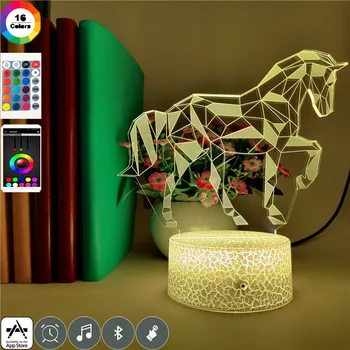 Cute Unicorn 3D LED Night Light Multicolor 7 Color Change Bar Home Decor Kid Toy Birthday Christmas Lamp Smart Phone Control 
Cute Unicorn 3D LED Night Light Multicolor 7 Color Change Bar Home Decor Kid Toy Birthday Christmas Lamp Smart Phone Control