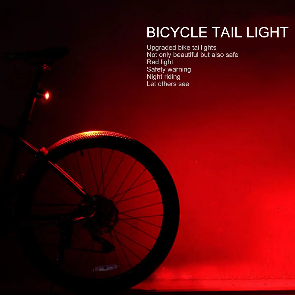 Perfect LED USB Rechargeable Front Rear Bicycle Light Bike Waterproof Taillight Cycling Helmet Light Lamp Mount Bicycle Accessories 4