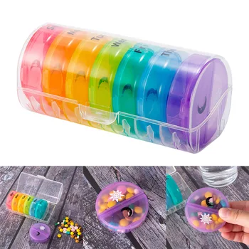 Portable Capsule Splitter Multifunctional Round Organizer Moisture-proof Medicine Holder Mini Weekly Pill Case Storage Box AM PM
Portable Capsule Splitter Multifunctional Round Organizer Moisture-proof Medicine Holder Mini Weekly Pill Case Storage Box AM PM