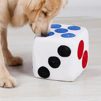 1PC Pet Sniffing Toy Dice Shape Feeder Anti-choking Feeder Short Plush Toy Slow Feeding Toy for Pet Dog Puppy
1PC Pet Sniffing Toy Dice Shape Feeder Anti-choking Feeder Short Plush Toy Slow Feeding Toy for Pet Dog Puppy