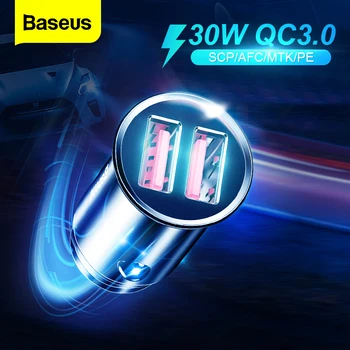 Baseus Car Charger Quick Charge USB Charger All Metal QC 4.0 3.0 Type C PD Fast Charging Car Phone Charger For iPhone Samsung
Baseus Car Charger Quick Charge USB Charger All Metal QC 4.0 3.0 Type C PD Fast Charging Car Phone Charger For iPhone Samsung