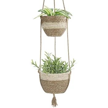 HOT Hanging Planter Basket Indoor Outdoor,Natural Seagrass Flower Plant Pots, Beige
HOT Hanging Planter Basket Indoor Outdoor,Natural Seagrass Flower Plant Pots, Beige