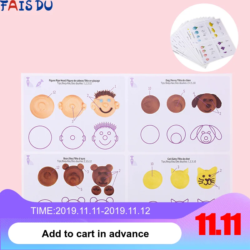 Cake Practice Template Board Icing Piping Drawing DIY Paste Teaching Paper Practice Template Paste Fondant Decor Baking Tip Tool
Cake Practice Template Board Icing Piping Drawing DIY Paste Teaching Paper Practice Template Paste Fondant Decor Baking Tip Tool
