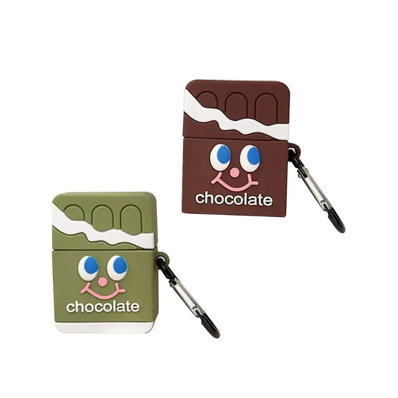 Silicone Protective Case Chocolate Cover Shell with Carabiner for Airpods 1/2 A5YA
Silicone Protective Case Chocolate Cover Shell with Carabiner for Airpods 1/2 A5YA
