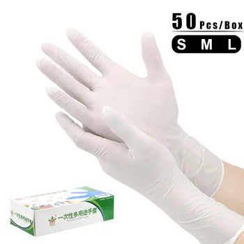 Universal Disposable For Kitchen/Dishwashing/Garden 50Pcs/Box Rubber Latex Gloves Acid and Alkali Laboratory One Time Gloves
Universal Disposable For Kitchen/Dishwashing/Garden 50Pcs/Box Rubber Latex Gloves Acid and Alkali Laboratory One Time Gloves