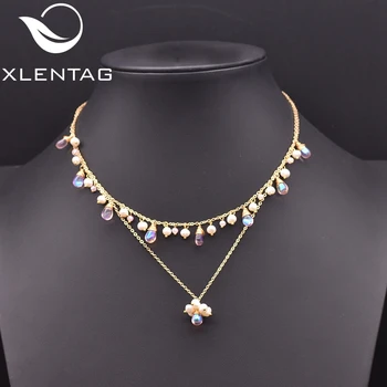 Xlentag Pearl Necklace Colorful Luxury Gifts For Women Ceremony Party Czech Crystal Double Layer Necklace Chain Jewelry GN0232
Xlentag Pearl Necklace Colorful Luxury Gifts For Women Ceremony Party Czech Crystal Double Layer Necklace Chain Jewelry GN0232