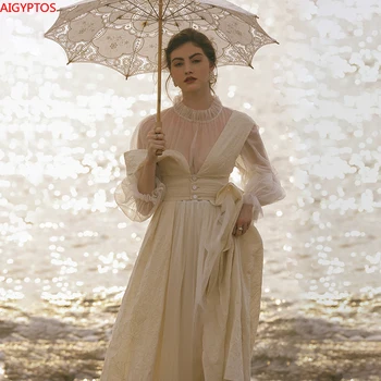 Original Design AIGYPTOS Spring Autumn Women Vintage Dresses Elegant Slim Mesh Patchwork Embroidery Cotton Long Vacation Dresses
Original Design AIGYPTOS Spring Autumn Women Vintage Dresses Elegant Slim Mesh Patchwork Embroidery Cotton Long Vacation Dresses