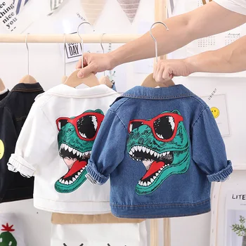 Baby Boys Jacket Spring Autumn Dinosaur Denim Jacket For Boys Kids Outerwear For Baby Coat Jacket Children Clothes 1 2 3 4 Years 
Baby Boys Jacket Spring Autumn Dinosaur Denim Jacket For Boys Kids Outerwear For Baby Coat Jacket Children Clothes 1 2 3 4 Years