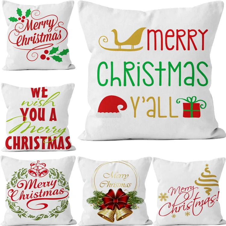 Pillowcase Linen Cushion Cover Square Throw Flax Pillow Case Decorative Pillow Cushion Cover Christmas Pattern Pillowcase
Pillowcase Linen Cushion Cover Square Throw Flax Pillow Case Decorative Pillow Cushion Cover Christmas Pattern Pillowcase