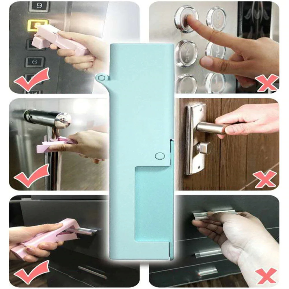 No Touch Open Door Assistant Portable Anti Germ Elevator Button Drawer Handle Contactless Tool Add Repeatedly | Дом и сад