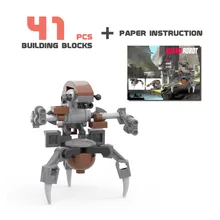 MOC Simple Destruction Robot Star Space Building Blocks Bricks Series Destroyer Machine Assemble Model Toys For Boy Gifts 41pcs
MOC Simple Destruction Robot Star Space Building Blocks Bricks Series Destroyer Machine Assemble Model Toys For Boy Gifts 41pcs