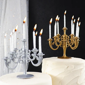 Cakelove 1Pcs Ins Cake Topper Plastic Gold & Silver Flower Candlestick Birthday Wedding Cake Party Cake Decoration Tools
Cakelove 1Pcs Ins Cake Topper Plastic Gold & Silver Flower Candlestick Birthday Wedding Cake Party Cake Decoration Tools